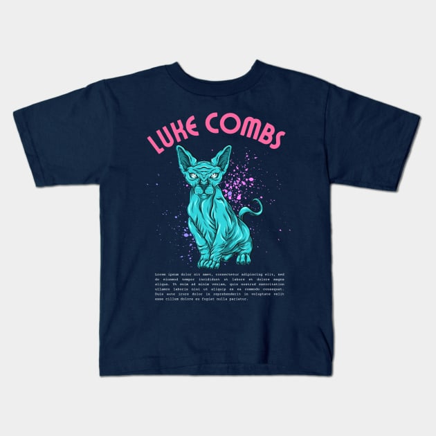 luke combs Kids T-Shirt by Oks Storee